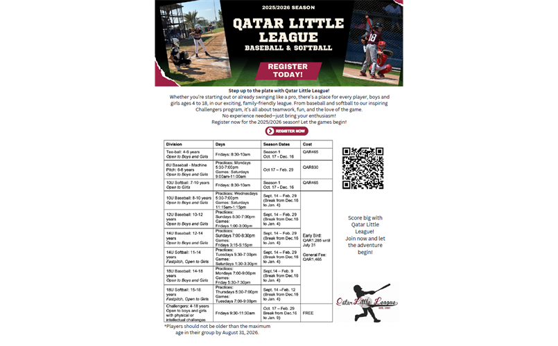 2025-2026 Season Schedule